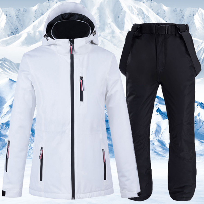 Ski Suit Men And Women Windproof Waterproof Ski Set Thickened Warm Couple Snowboarding Jacket Pants Two Piece Suit For Women
Ski Suit Men And Women Windproof Waterproof Ski Set Thickened Warm Couple Snowboarding Jacket Pants Two Piece Suit For Women