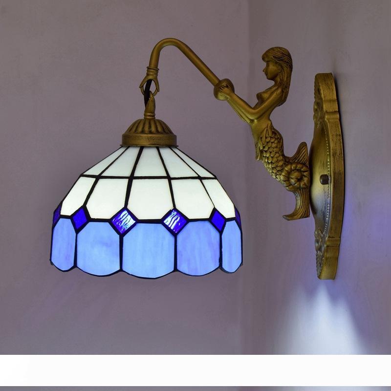 blue mediterranean wall lamps tiffany art staneid glass wall lights vintage mermaid decoration mirror light for bedroom living room
blue mediterranean wall lamps tiffany art staneid glass wall lights vintage mermaid decoration mirror light for bedroom living room