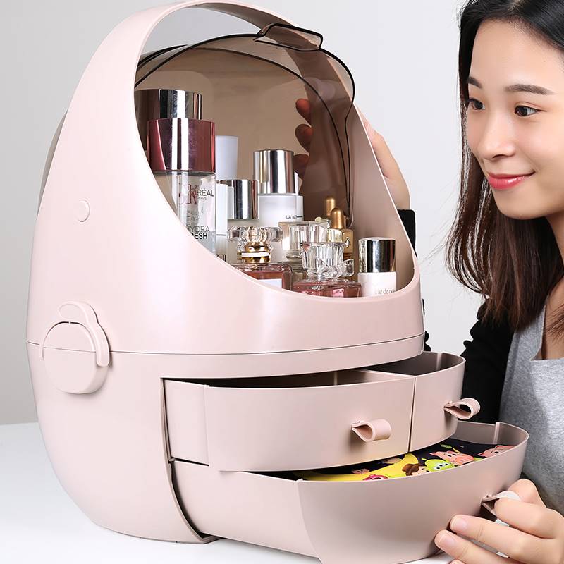 New-Fashion Acrylic Cosmetic Case Women Travel Toiletry Makeup Bag Home Decor Organizer Storage Box