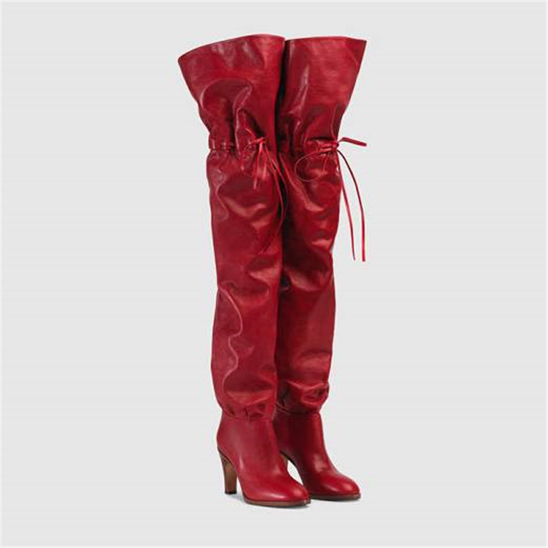 Autumn Winter Newest Slim Fit Red Leather Thigh High Boots Strap Long Spike High Heel Designer Plush Botines Shoes Woman 2020, As picture
Autumn Winter Newest Slim Fit Red Leather Thigh High Boots Strap Long Spike High Heel Designer Plush Botines Shoes Woman 2020, As picture
