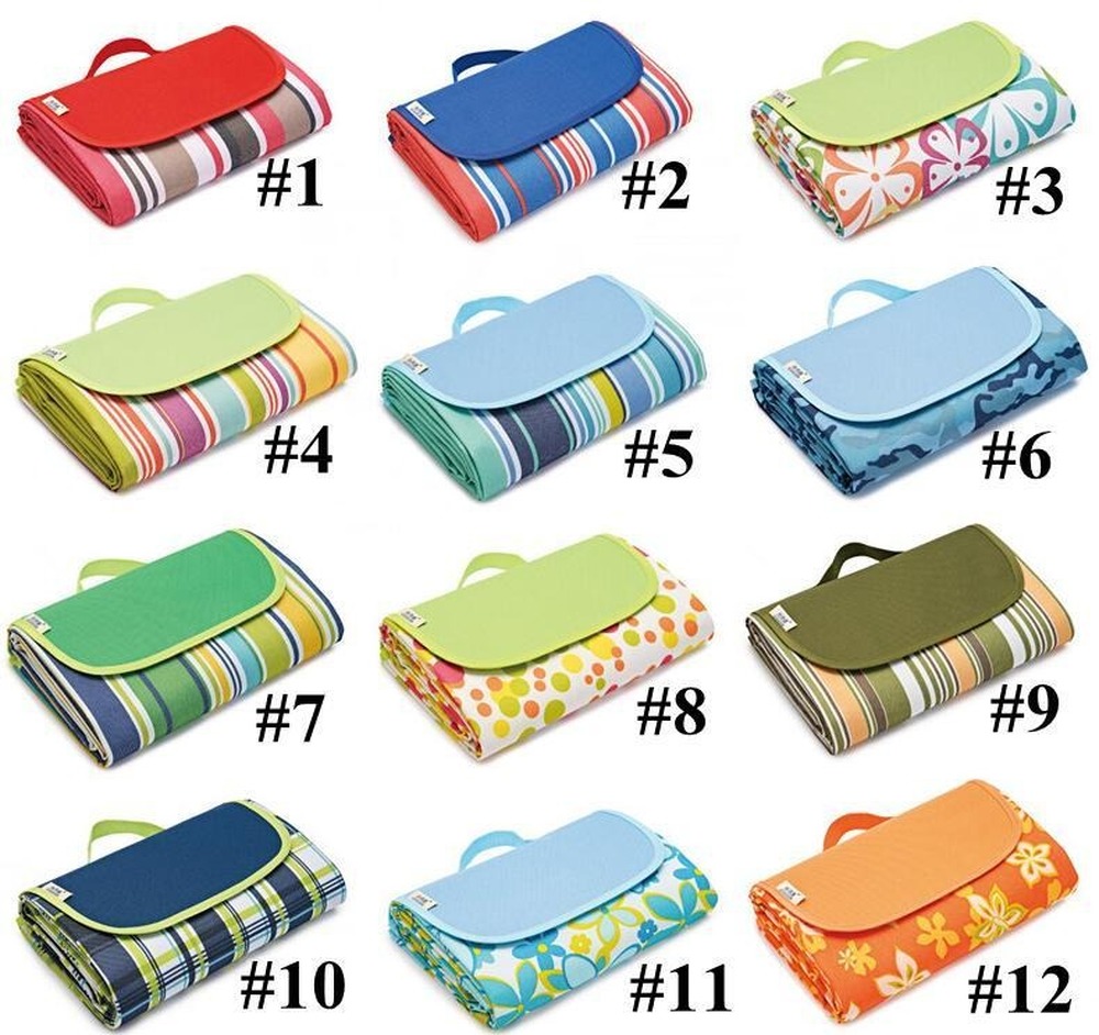 145*180cm Outdoor Sport Picnic Camping Pads Portable Folding Mat Beach Mat Oxford Cloth Sleeping Carpets Tapis De Camping Pique-Nique