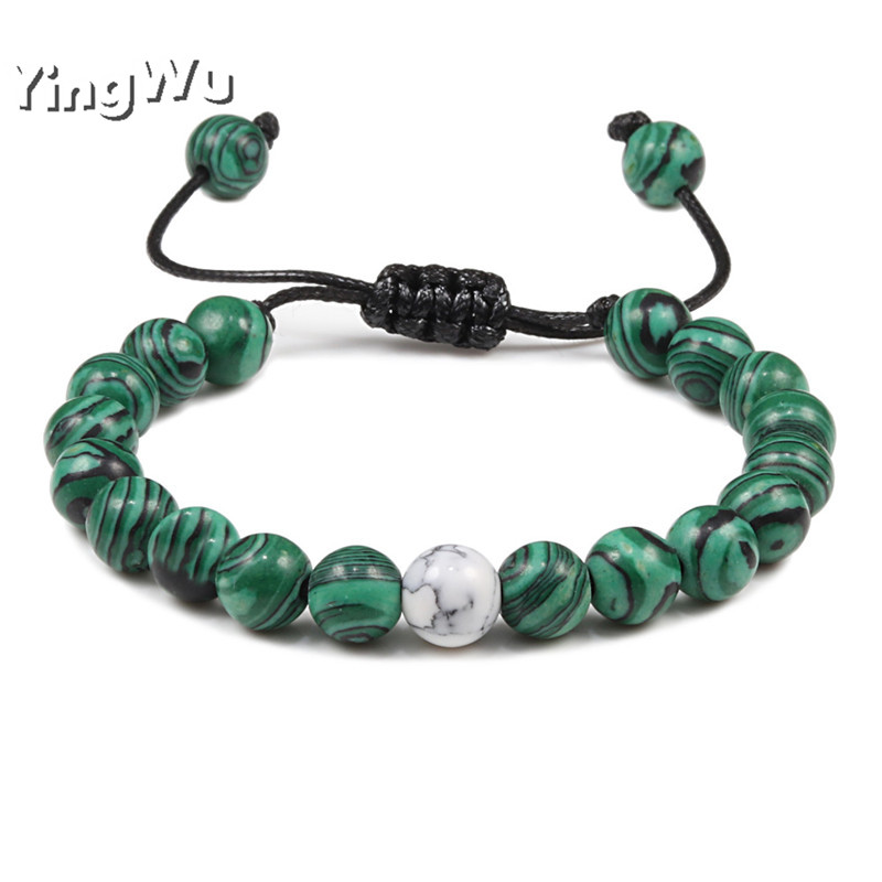 Braided 8mm Beads Bracelet Natural Turquoises Stone man women Yoga Meditation Braclet Armband Couple Adjustable Gift Wholesale
Braided 8mm Beads Bracelet Natural Turquoises Stone man women Yoga Meditation Braclet Armband Couple Adjustable Gift Wholesale