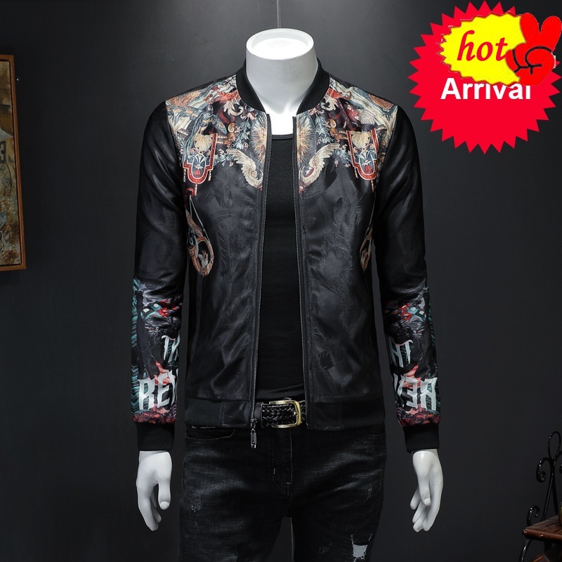 Fashion Men's Autumn Jackets Luxury Print Coat Casual Stand Collar Bomber Jacket Men Streetwear Social Windbreaker Outwear -6XL, Jk1919
Fashion Men's Autumn Jackets Luxury Print Coat Casual Stand Collar Bomber Jacket Men Streetwear Social Windbreaker Outwear -6XL, Jk1919