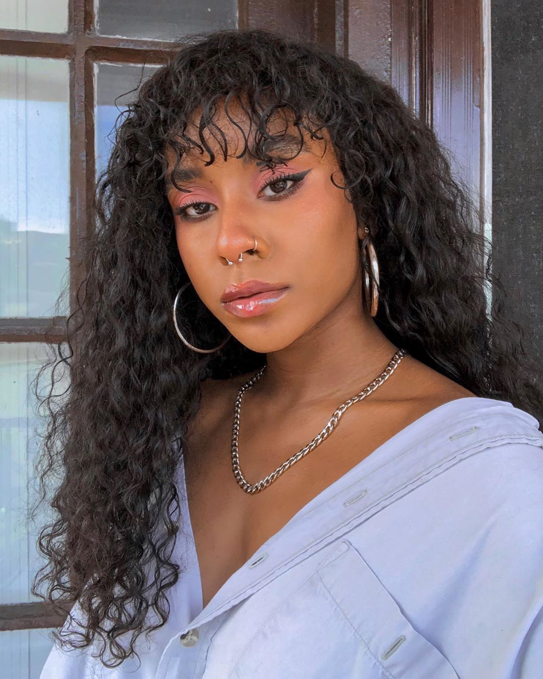 Ishow Brazilian Water Loose Deep Wave Straight Human Hair Wigs with Bangs Peruvian Curly None Lace Wigs Indian Hair Malaysian Body Wave