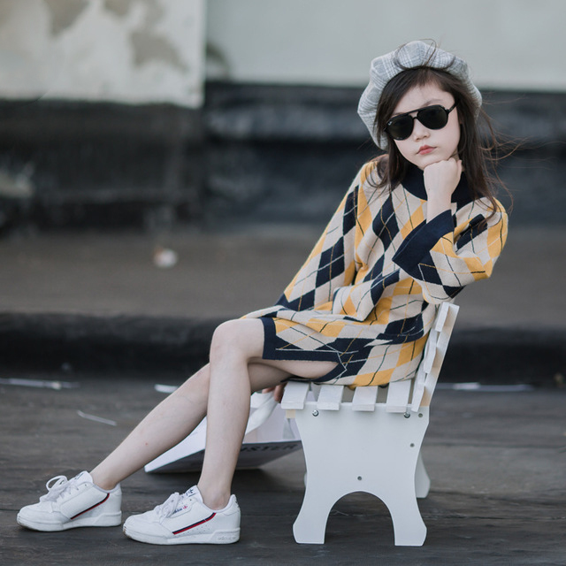 Kids Autumn Dress Sweater Girls Dresses Children Sweaters Diamond Plaid Baby Princess Dress Mother and Daughter
Kids Autumn Dress Sweater Girls Dresses Children Sweaters Diamond Plaid Baby Princess Dress Mother and Daughter