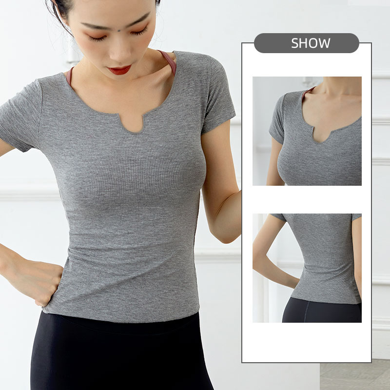 2020 Summer Sexy Out Back Yoga Short Sleeve U-Neck Running T-shirt Yoga Exercise T-shirt Loose Fitness Sport Tees Top, Black
2020 Summer Sexy Out Back Yoga Short Sleeve U-Neck Running T-shirt Yoga Exercise T-shirt Loose Fitness Sport Tees Top, Black