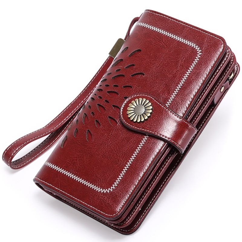hollow out women wallets large long wallet fashion genuine leather card holder female purse zipper wallet for women, Red;black
hollow out women wallets large long wallet fashion genuine leather card holder female purse zipper wallet for women, Red;black