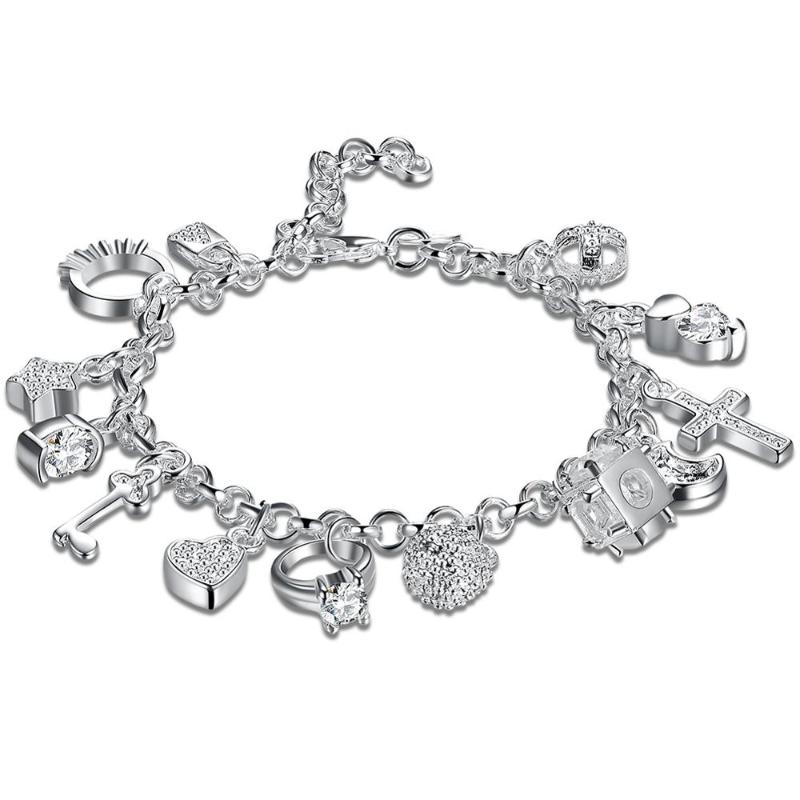 New Hanging 13 Pieces Of Bracelet Cross Silver Color Bracelet Irregular Fashion Jewelry For Women Lady Gift
New Hanging 13 Pieces Of Bracelet Cross Silver Color Bracelet Irregular Fashion Jewelry For Women Lady Gift
