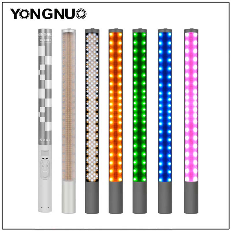 Yongnuo YN360 YN360 II Handheld Ice Stick LED Video Light built-in battery 3200k to 5500k RGB colorful controlled by Phone App
Yongnuo YN360 YN360 II Handheld Ice Stick LED Video Light built-in battery 3200k to 5500k RGB colorful controlled by Phone App