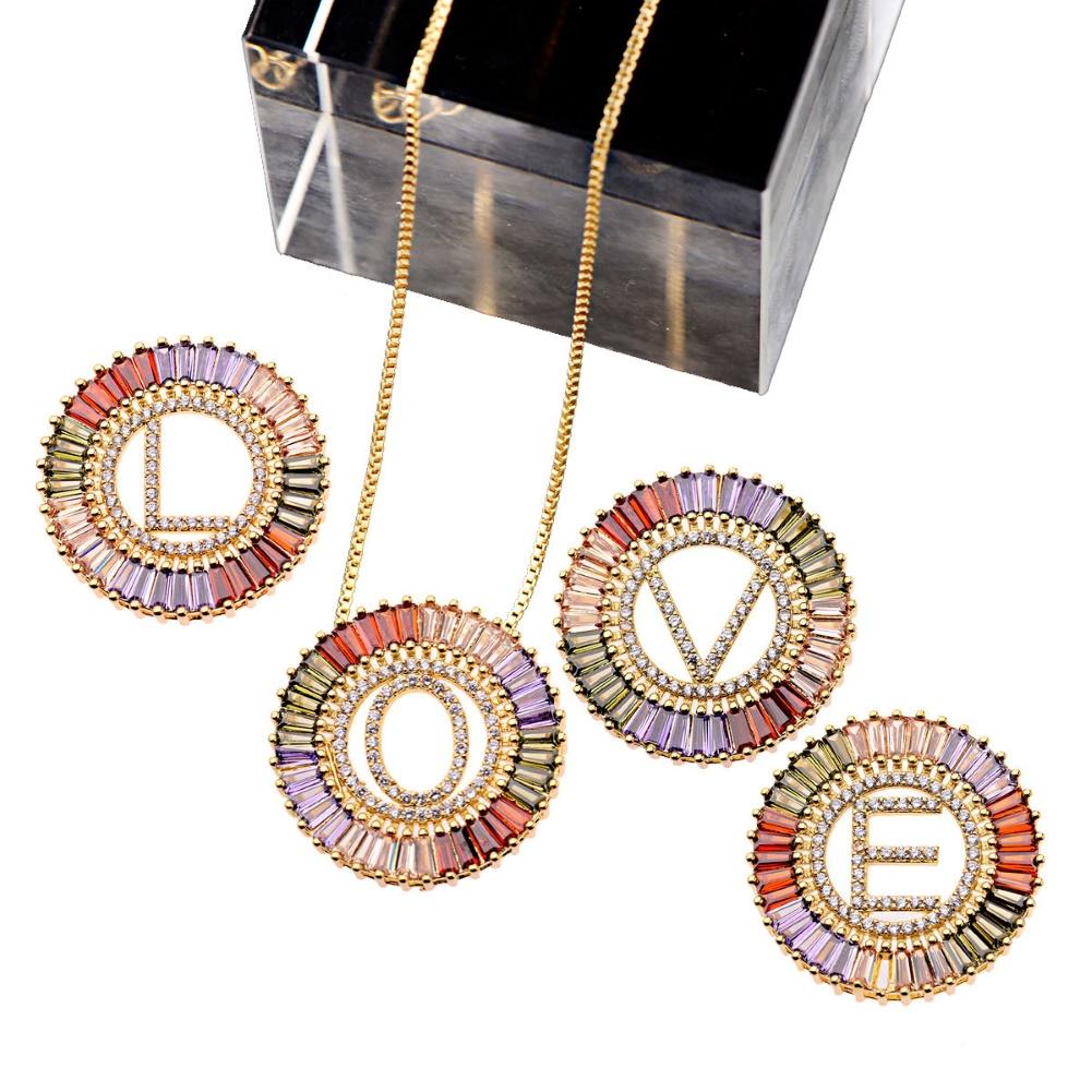 Bohemia Necklace Women Colorful Hollow Out Circle A-Z Letter Pendant Necklaces for Women Jewelry Pendant Necklace collier femme
Bohemia Necklace Women Colorful Hollow Out Circle A-Z Letter Pendant Necklaces for Women Jewelry Pendant Necklace collier femme
