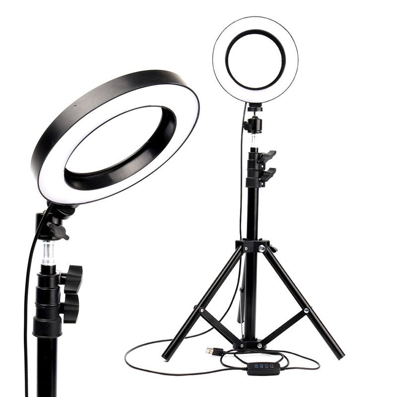 LED Ring Light 6" with Tripod Stand for Tik Tok YouTube Video Makeup Live Streaming Mini Camera Lamp 20cm Photographic Lighting
LED Ring Light 6" with Tripod Stand for Tik Tok YouTube Video Makeup Live Streaming Mini Camera Lamp 20cm Photographic Lighting