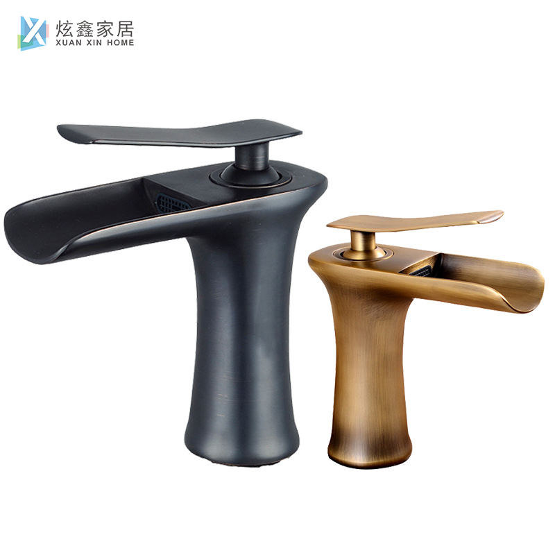 Waterfall Faucet Bathroom Basin Faucet Under Counter Basin Hot and Cold Mixed All Copper Bathroom Sink Black
Waterfall Faucet Bathroom Basin Faucet Under Counter Basin Hot and Cold Mixed All Copper Bathroom Sink Black