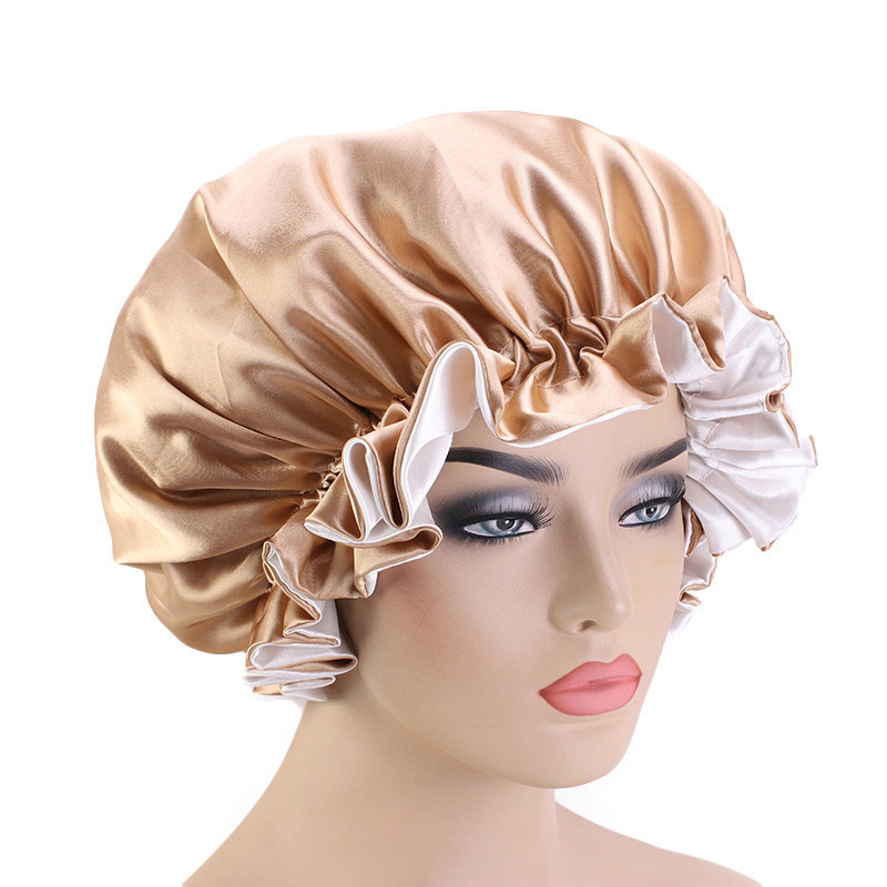 Double Satin Lace Muslim Women Night Sleep Cap Elastic Bonnet Hat For Hair Care Head Cover Adjust Hair Loss Hat Beanies Skullies, Black
Double Satin Lace Muslim Women Night Sleep Cap Elastic Bonnet Hat For Hair Care Head Cover Adjust Hair Loss Hat Beanies Skullies, Black