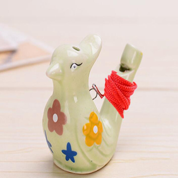 New ceramic waterfowl whistle with rope tourist attraction hot selling crafts Christmas gifts