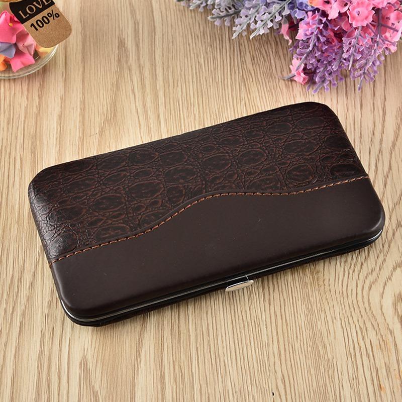 Stainless Steel Nail Manicure Set Leather Case Nail Care Tools Set De Manicura De Unas Protable Travel Home Personal Nail Manicure Set