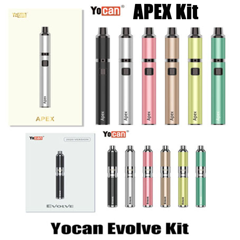 Original Yocan APEX Evolve E Cigarette Kits Wax Vaporizer Quartz Dual Coils Atomizer Electronic Cigarettes Vape Pen For Concentrate Thick Oil Heating in Wave ecig, Multi
Original Yocan APEX Evolve E Cigarette Kits Wax Vaporizer Quartz Dual Coils Atomizer Electronic Cigarettes Vape Pen For Concentrate Thick Oil Heating in Wave ecig, Multi