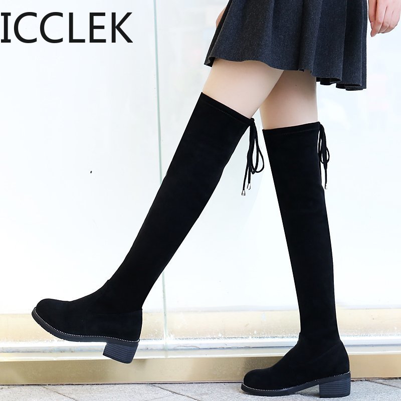 Sexy Over The Knee Boots Women Female Women Shoes Suede Long Boots Winter Fashion Thigh High Winter Shoes Plus Size, Single black
Sexy Over The Knee Boots Women Female Women Shoes Suede Long Boots Winter Fashion Thigh High Winter Shoes Plus Size, Single black