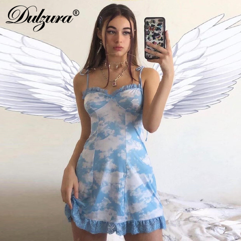 Dulzura 2020 summer women dress lace mesh sexy bandage wooden ear elegant festival party dress clothes vestidos backless strap, Blue
Dulzura 2020 summer women dress lace mesh sexy bandage wooden ear elegant festival party dress clothes vestidos backless strap, Blue