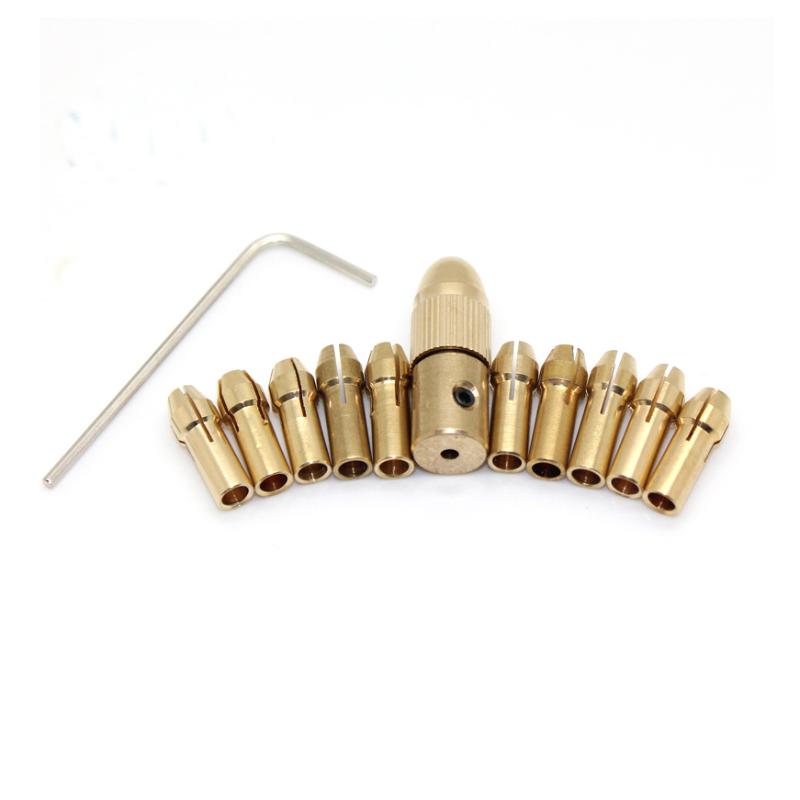 12pc/Set Mini Drill Brass Collet Chuck for Dremel Rotary Tool Including 0.5/0.8/1.0/1.2/1.5/1.8/2.0/2.4/3.0/3.2mm
12pc/Set Mini Drill Brass Collet Chuck for Dremel Rotary Tool Including 0.5/0.8/1.0/1.2/1.5/1.8/2.0/2.4/3.0/3.2mm