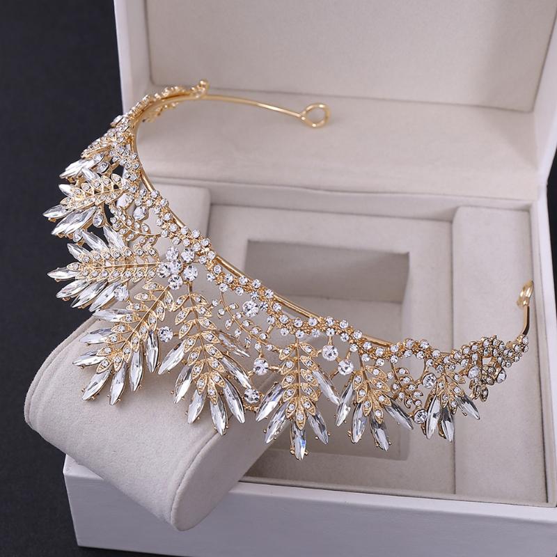 Bridal Crown Handmade Crystal Leaves Crown Headband Headdress Birthday Party Headdress Bridal Jewelry Accessories K2
Bridal Crown Handmade Crystal Leaves Crown Headband Headdress Birthday Party Headdress Bridal Jewelry Accessories K2