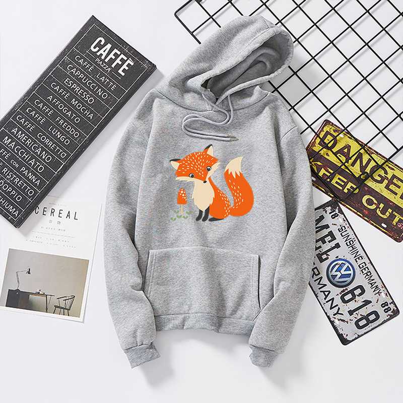 Japanese Women Harajuku Autumn Hooded Sweatshirts Womens Cute Print Plus Velvet Loose Long Hoodies Tops Streetwear Pullovers