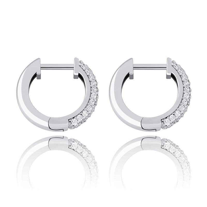 925 Sterling Silver Earrings Luxury Bling Zircon Hoop Earrings Fashion 18K Gold Rhodium Plated Small Circle Women Designer Earrings
925 Sterling Silver Earrings Luxury Bling Zircon Hoop Earrings Fashion 18K Gold Rhodium Plated Small Circle Women Designer Earrings