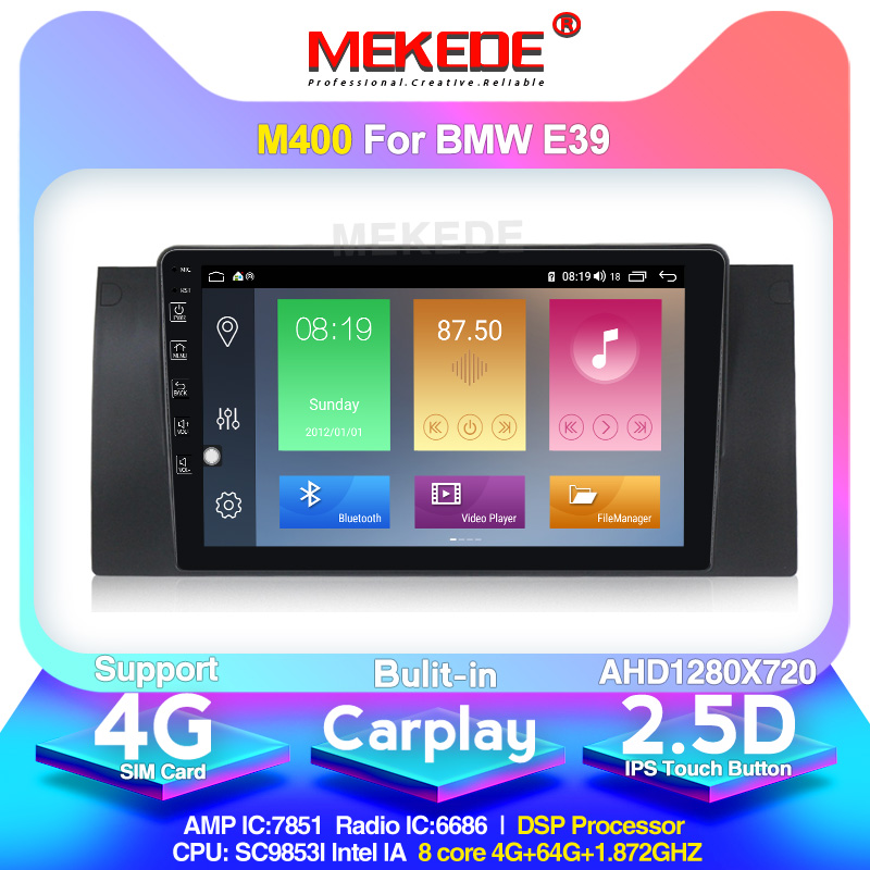 MEKEDE newest model 2 din Car Radio car dvd player for 5 Series E39 X5 E53 Android 10.0 touch screen Bluetooth
MEKEDE newest model 2 din Car Radio car dvd player for 5 Series E39 X5 E53 Android 10.0 touch screen Bluetooth