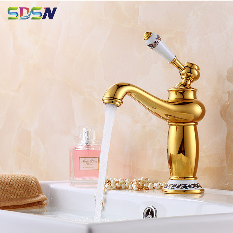Faucet Bathroom-basin Gold Wash-basin Mixers Ceramic Handle Toilet Sink-taps Unique Design Basin-mixers Faucet High Quality Taps
Faucet Bathroom-basin Gold Wash-basin Mixers Ceramic Handle Toilet Sink-taps Unique Design Basin-mixers Faucet High Quality Taps