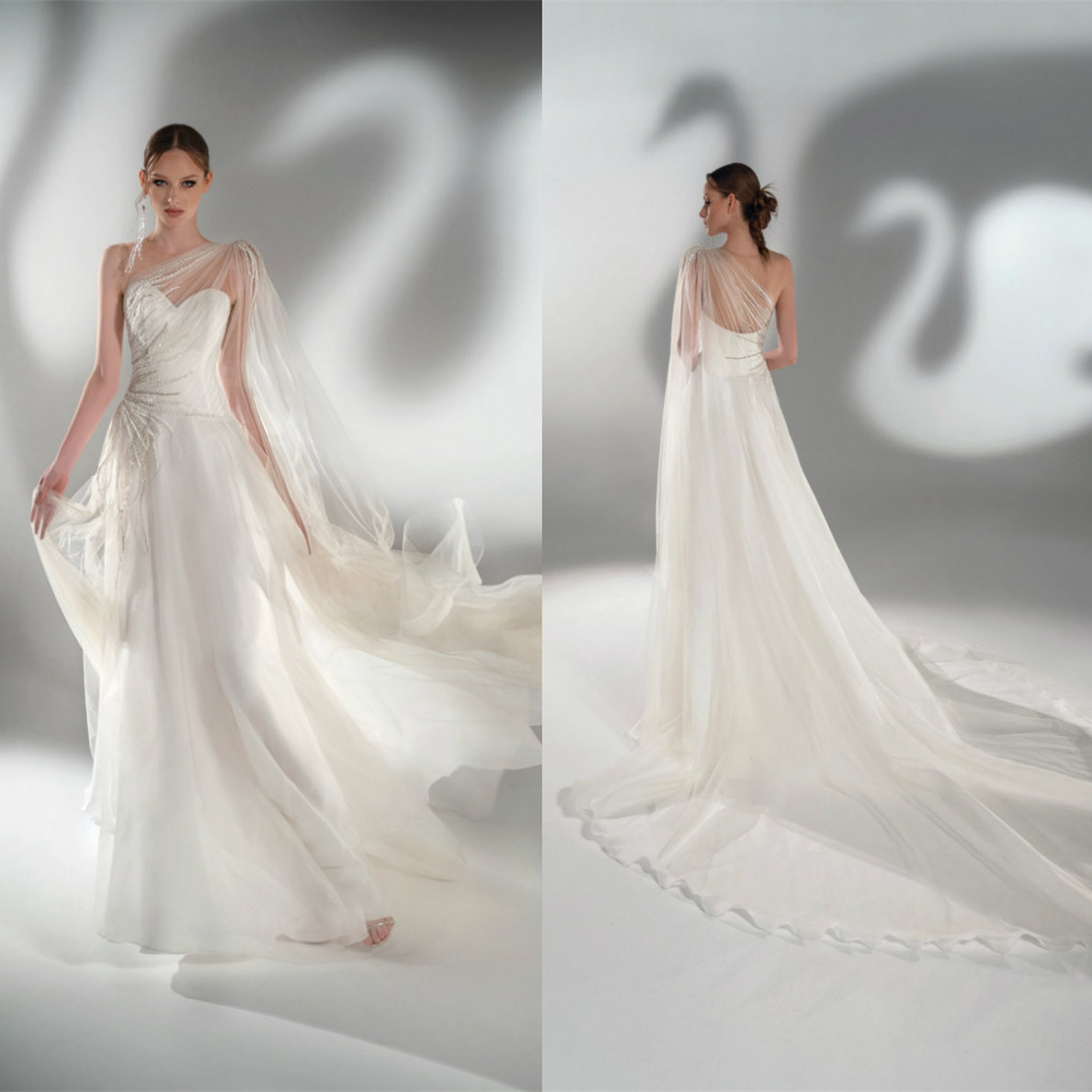 2021 Elegant Wedding Dresses One Shoulder Appliques Sequin Lace Bridal Gowns Custom Made Backless Sweep Train A-Line Wedding Dress, Black
2021 Elegant Wedding Dresses One Shoulder Appliques Sequin Lace Bridal Gowns Custom Made Backless Sweep Train A-Line Wedding Dress, Black