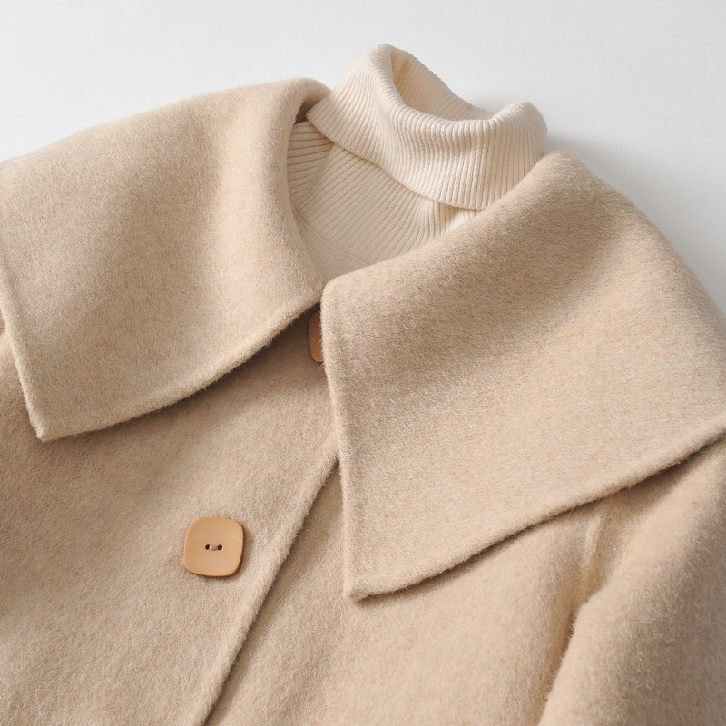 Double-sided 100% Wool Female Jacket Spring Autumn Long Coat Korean Fashion Vintage Elegant Ladies Coats 2020 1688 KJ4066, Pink
Double-sided 100% Wool Female Jacket Spring Autumn Long Coat Korean Fashion Vintage Elegant Ladies Coats 2020 1688 KJ4066, Pink