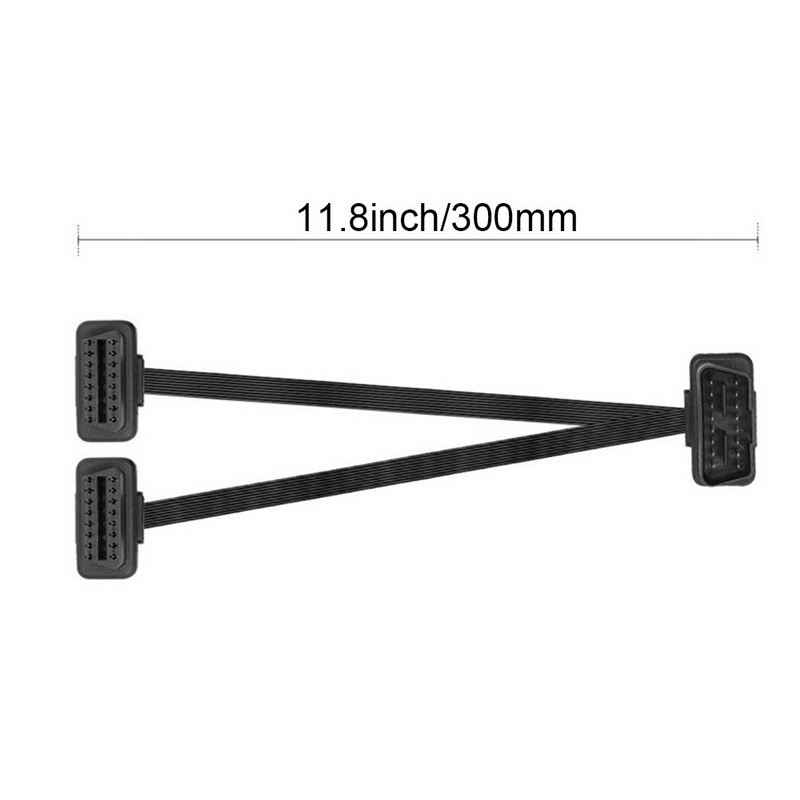 New Car Obd Extension Cord One Towing Two Elbow Flat Line Obd2 Extension Cable 0.3 M Female Y Splitter Elbow Obdii Connector
New Car Obd Extension Cord One Towing Two Elbow Flat Line Obd2 Extension Cable 0.3 M Female Y Splitter Elbow Obdii Connector