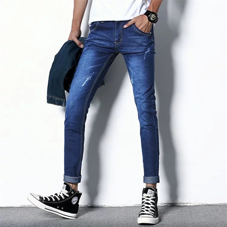 New Men Blue Skinny Jeans Spring Summer Men Solid Slim Long Jeans Male Stretch Casual Denim Jean Pants Size 36
New Men Blue Skinny Jeans Spring Summer Men Solid Slim Long Jeans Male Stretch Casual Denim Jean Pants Size 36