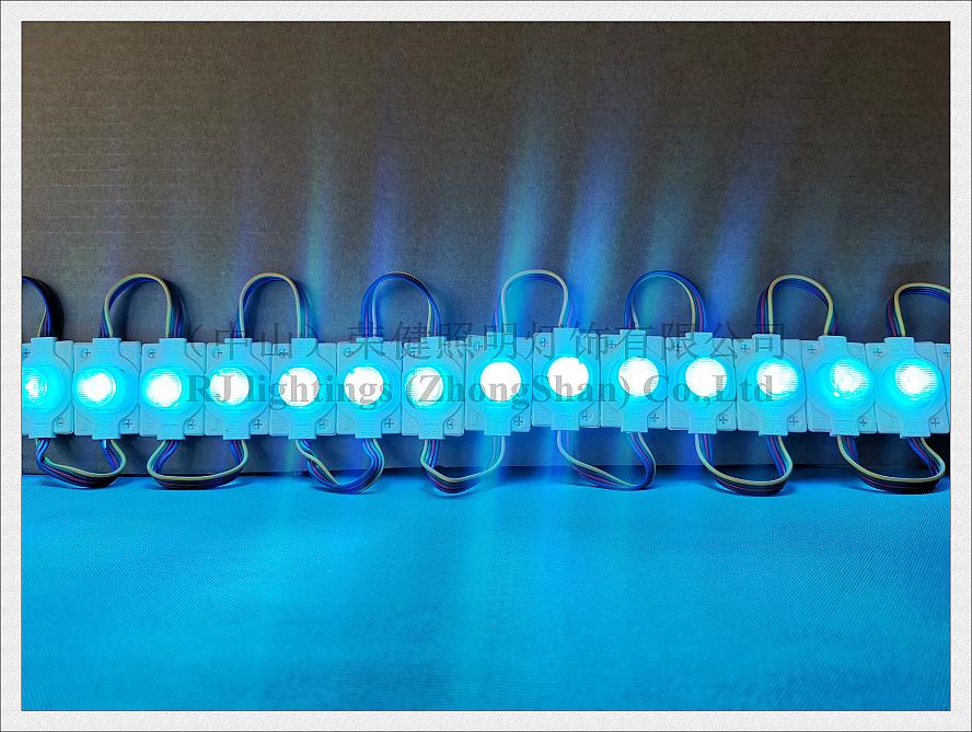 injection with lens RGB LED light module SMD 5050 waterproof IP65 DC12V 0.24W RGB IP65 48mm X 32mm X 13mm for light boxes