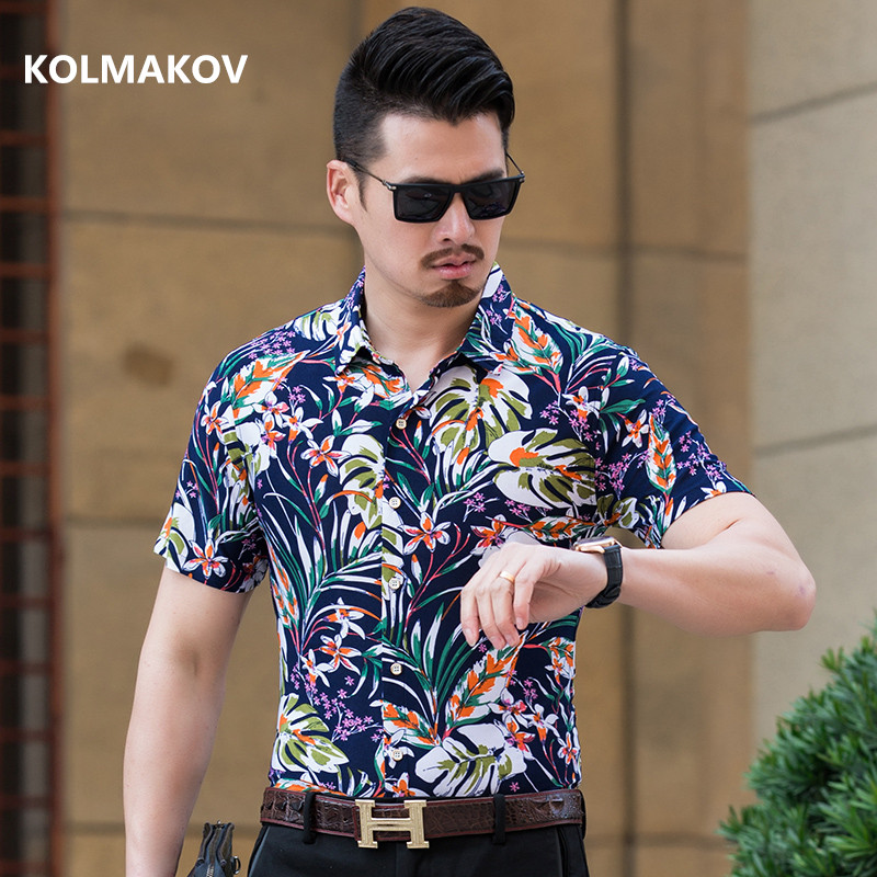 KOLMAKOV Men's printing Shirts fashion Men Shirt Business Mens Classic Chemise Rose pattern Short sleeve Shirts Men -4XL, Blue
KOLMAKOV Men's printing Shirts fashion Men Shirt Business Mens Classic Chemise Rose pattern Short sleeve Shirts Men -4XL, Blue