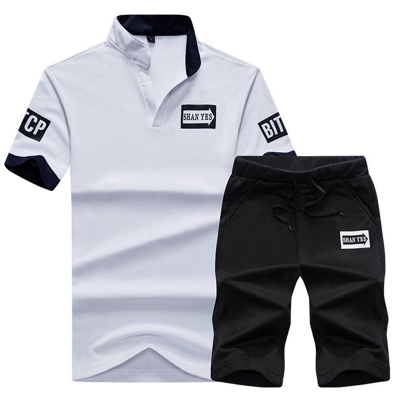 Summer 2020 New Sportswear Suit Short-sleeved T-shirt Men's Half-sleeved Round-collar Guard Suit, Blue
Summer 2020 New Sportswear Suit Short-sleeved T-shirt Men's Half-sleeved Round-collar Guard Suit, Blue