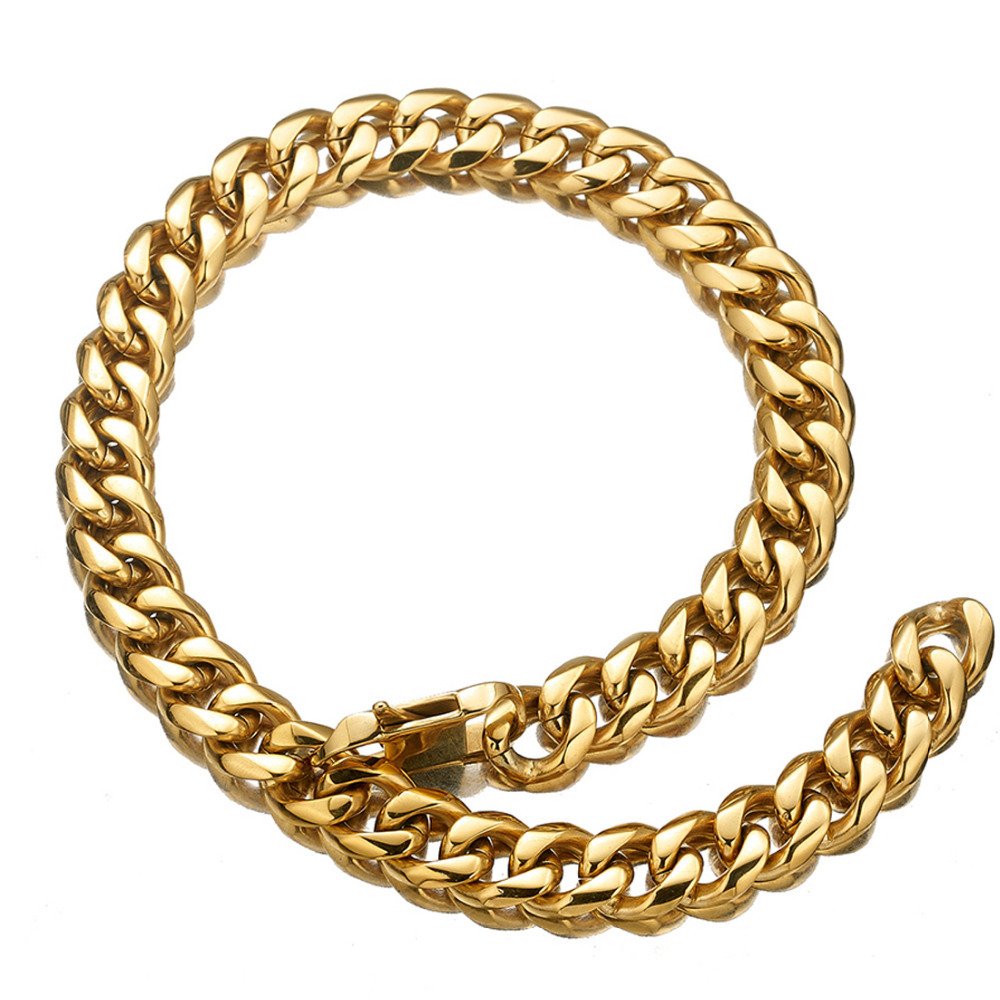 XXX Tenacion Rock Hip and Hop Chain for Men Titanium Steel Stainless Steel Gold Necklace Ring