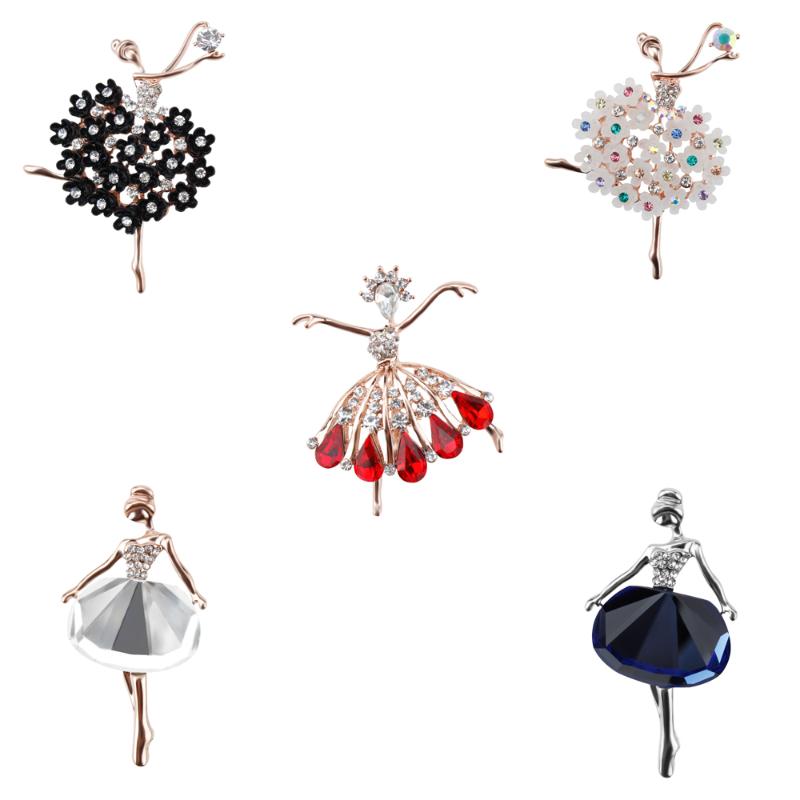 Lake Ballet Dancing Girl Shinning Crystal Glass Brooches for Woman Kids Party Dress Suit Brooch Pin in Assorted Designs
Lake Ballet Dancing Girl Shinning Crystal Glass Brooches for Woman Kids Party Dress Suit Brooch Pin in Assorted Designs