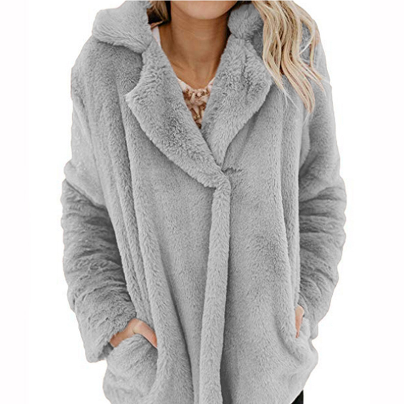 2020 New Female Fashion Coat Pocket Tailored Collar Women clothing Winter Keep Warm Medium Pattern Loose Street Wool Fleece Coat, Black
2020 New Female Fashion Coat Pocket Tailored Collar Women clothing Winter Keep Warm Medium Pattern Loose Street Wool Fleece Coat, Black