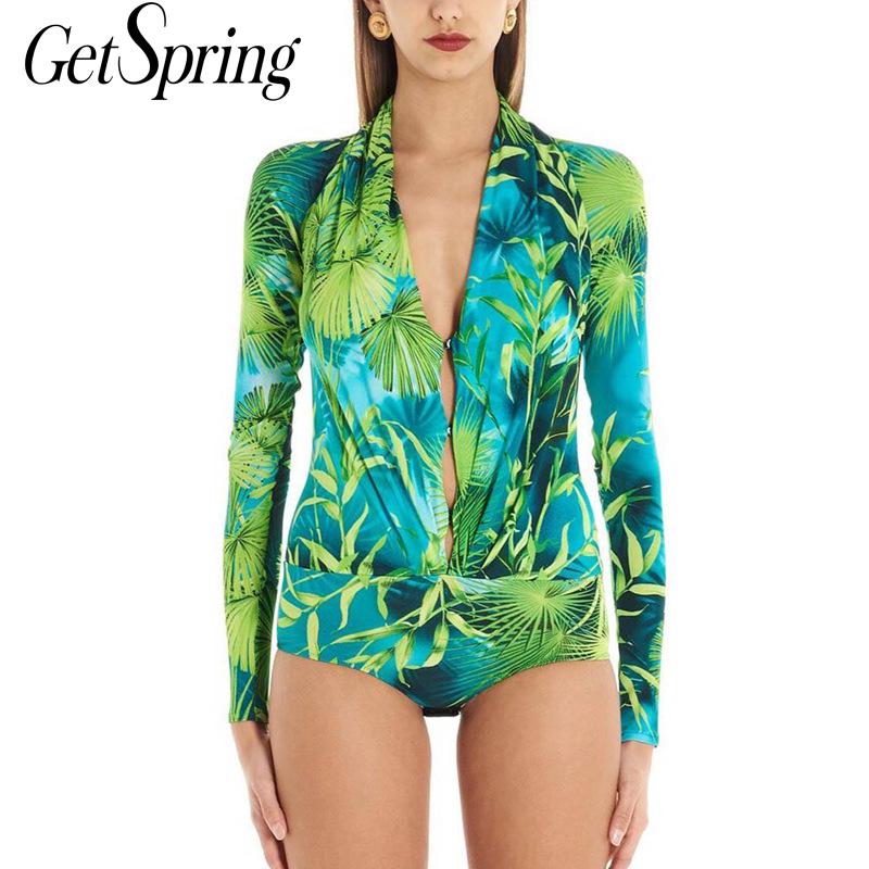 Getspring Women Jumpsuit V-neck Long Sleeve Short Bodysuit Women Green Red Sexy Print Summer Short Jumpsuit 2020 New Fashion
Getspring Women Jumpsuit V-neck Long Sleeve Short Bodysuit Women Green Red Sexy Print Summer Short Jumpsuit 2020 New Fashion