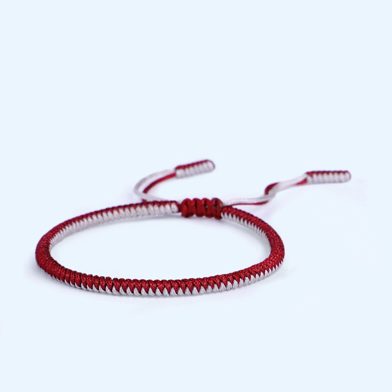 Tibetan Buddhist Lucky Charm Tibetan Bracelets & Bangles For Women Men Handmade Knots Golden Rope Christmas Gift Bracelet