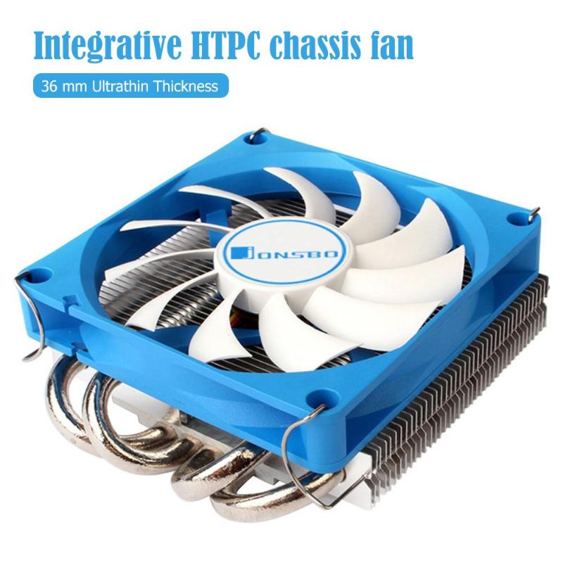 Jonsbo -400 CPU Cooling Fan 4 Heat Pipes Radiator for HTPC Case All-In-One Computer Ultra-Thin CPU Cooler Chassis Cooling Fan 
Jonsbo -400 CPU Cooling Fan 4 Heat Pipes Radiator for HTPC Case All-In-One Computer Ultra-Thin CPU Cooler Chassis Cooling Fan