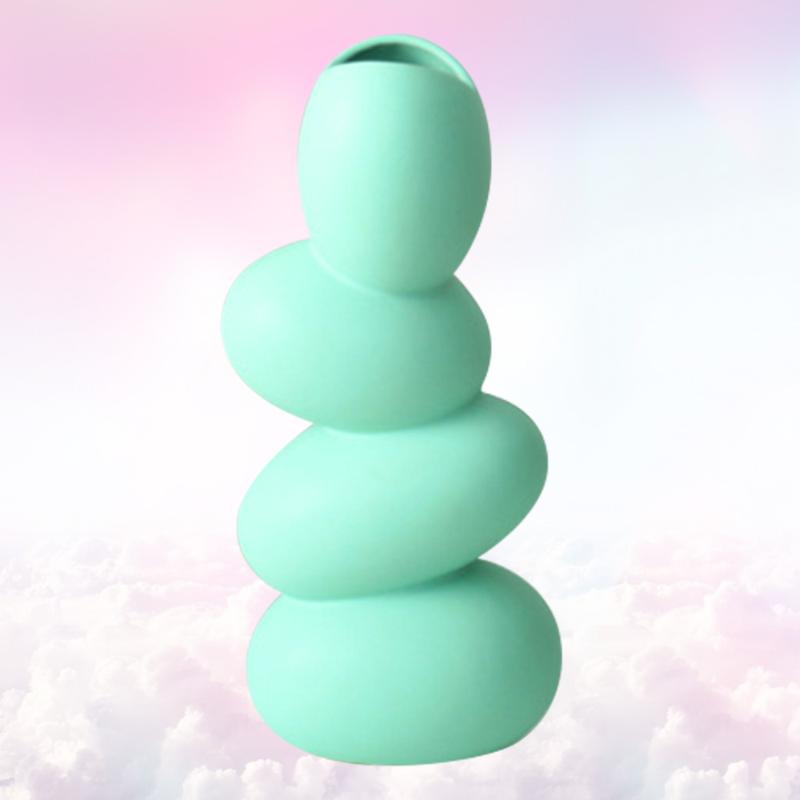 1pc Decorative Ceramic Flower Vase Cobblestone Vase Flower Holder Desktop Ornament for Home Office (Green
1pc Decorative Ceramic Flower Vase Cobblestone Vase Flower Holder Desktop Ornament for Home Office (Green