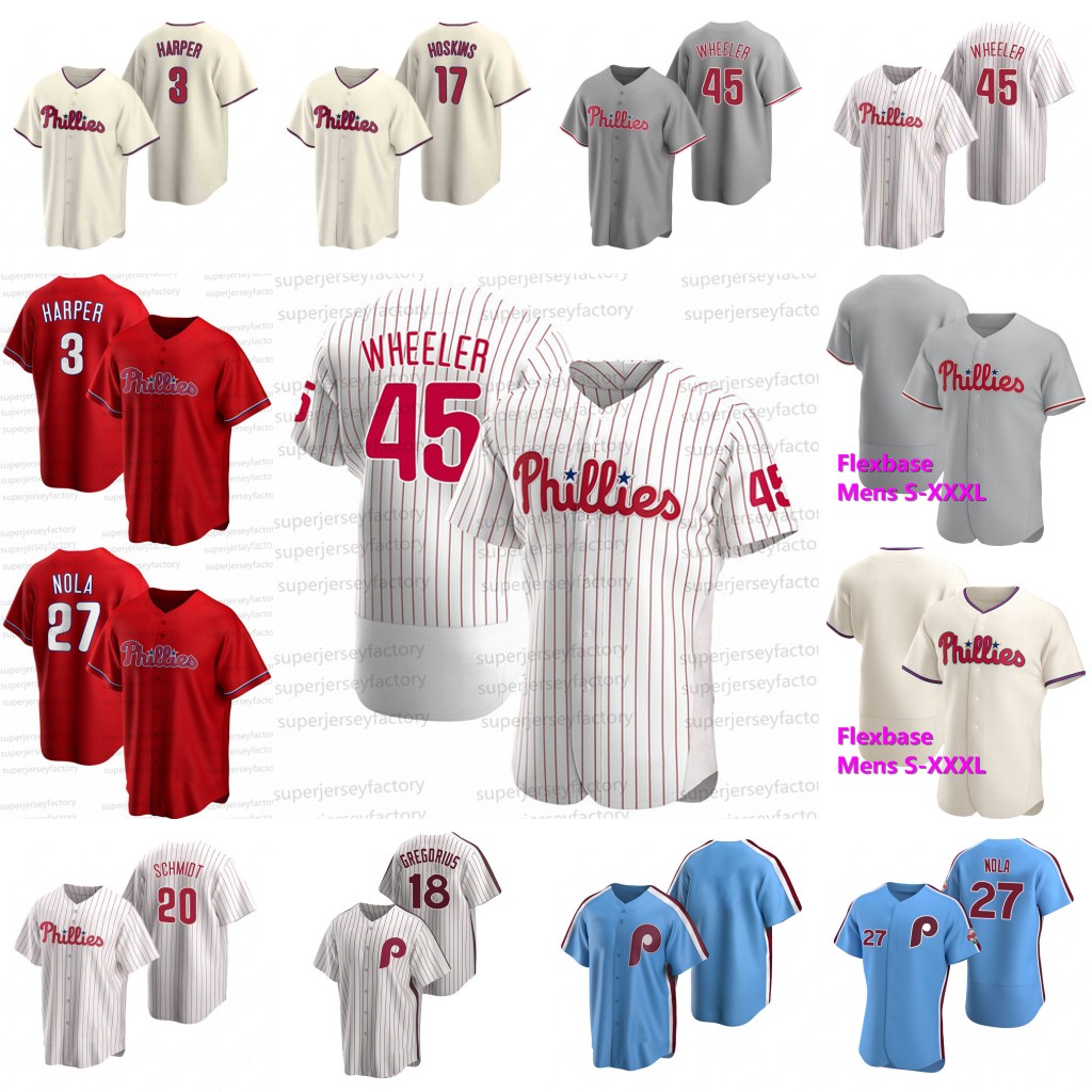 Philadelphia Jersey Harper Rhys Hoskins Mike Schmidt David Robertson Odubel Herrera Zack Wheeler Hector Neris Segura Aaron Nola Baseball, 2020 replica cream men
Philadelphia Jersey Harper Rhys Hoskins Mike Schmidt David Robertson Odubel Herrera Zack Wheeler Hector Neris Segura Aaron Nola Baseball, 2020 replica cream men