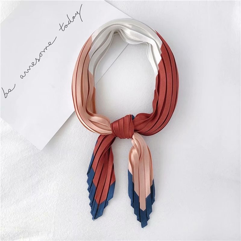 Classic Dot Small Crinkle Silk Scarf For Women Crumple Neck Wear Pleated Handkerchief Foulard Femme Bandana 55*55cm
Classic Dot Small Crinkle Silk Scarf For Women Crumple Neck Wear Pleated Handkerchief Foulard Femme Bandana 55*55cm