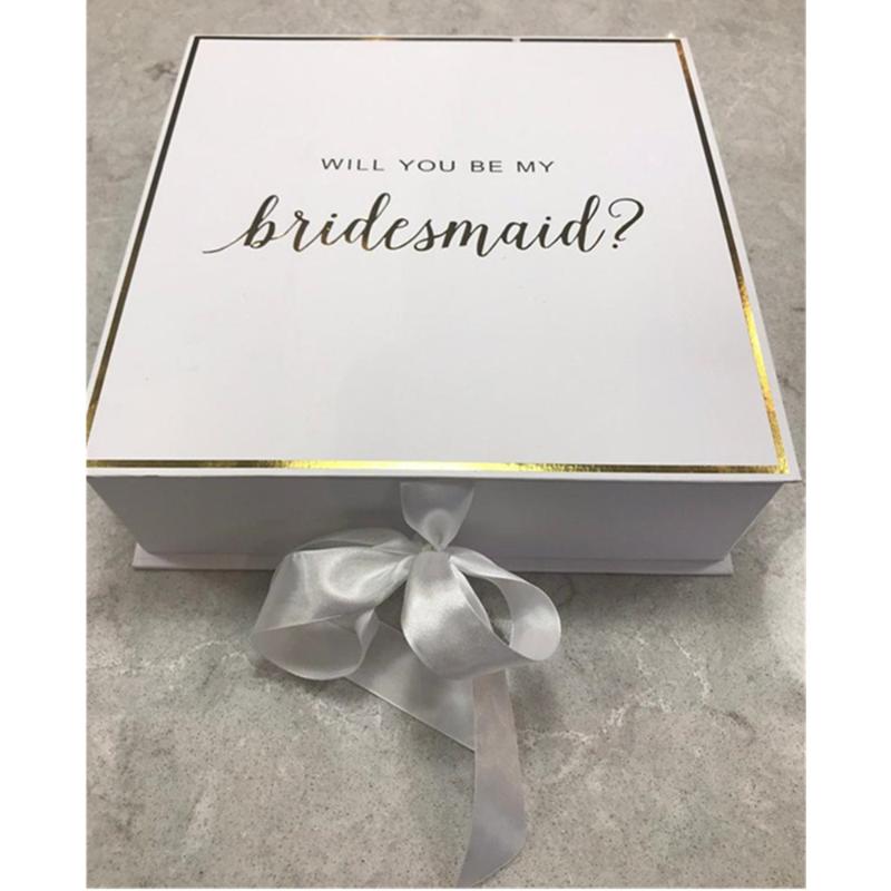 foil gold will you be my bridesmaid boxes custom silk bow wedding thank you gift box bachelorette maid of honor proposal packing
foil gold will you be my bridesmaid boxes custom silk bow wedding thank you gift box bachelorette maid of honor proposal packing