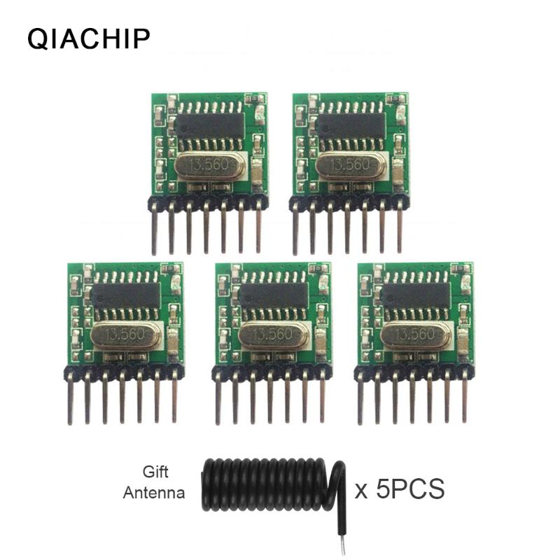 QIACHIP 5pcs Universal Wireless RF Transmitter 1527 Encoding Module 433.92Mhz Mini Remote Control PCBA For Arduino gift antenna
QIACHIP 5pcs Universal Wireless RF Transmitter 1527 Encoding Module 433.92Mhz Mini Remote Control PCBA For Arduino gift antenna