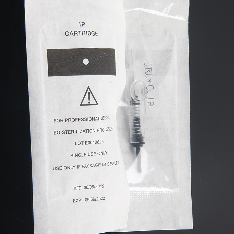 Tattoo Needle 1RL Disposable Sterilized Permanent Makeup Cartridge Needles Tips For Eyebrow Lip Agulha Easy Click CX200808