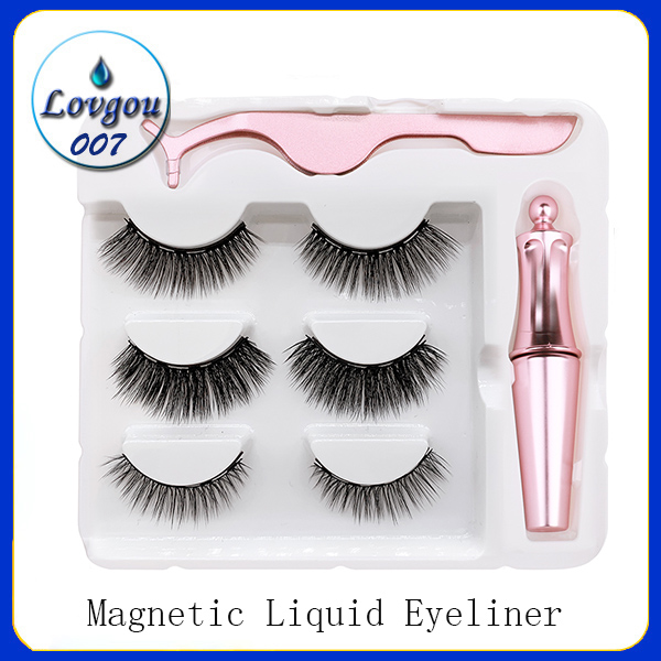 3 Pairs Magnetic Eyelashes False Lashes +Liquid Eyeliner +Tweezer eye makeup set 3D magnet False eyelashes Natural reusable No Glue Needed 
3 Pairs Magnetic Eyelashes False Lashes +Liquid Eyeliner +Tweezer eye makeup set 3D magnet False eyelashes Natural reusable No Glue Needed