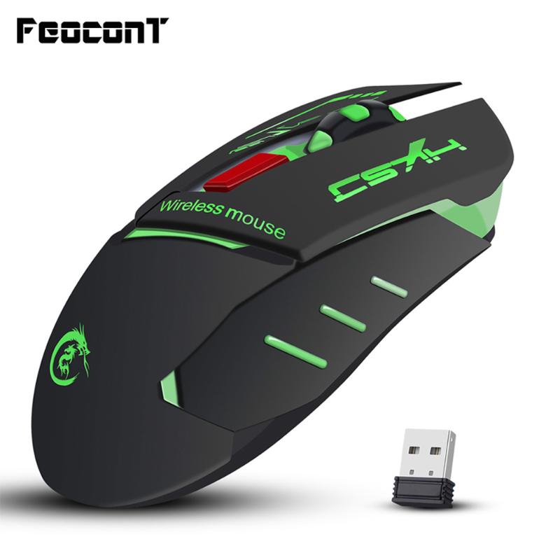 Wireless Mouse Gaming 2.4GHz USB Computer Mice Opto-electronic Mouse Colorful Glow Adjustable 1200/1600/2400 DPI For Laptop PC
Wireless Mouse Gaming 2.4GHz USB Computer Mice Opto-electronic Mouse Colorful Glow Adjustable 1200/1600/2400 DPI For Laptop PC