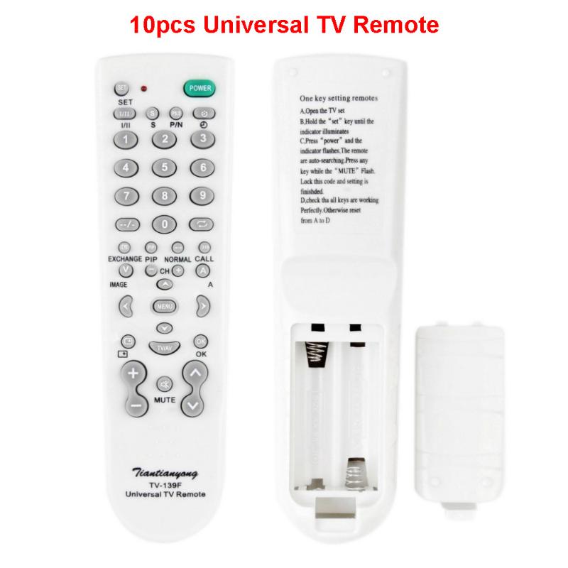 10pcs 139F Multi-functional TV Remote Universal TV Remote Control Smart Controller for Television
10pcs 139F Multi-functional TV Remote Universal TV Remote Control Smart Controller for Television